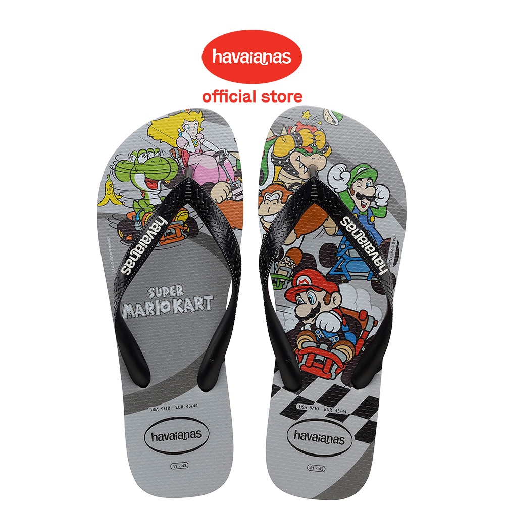 Havaianas Kids Mario Bros Flip Flops Grey Shopee Malaysia