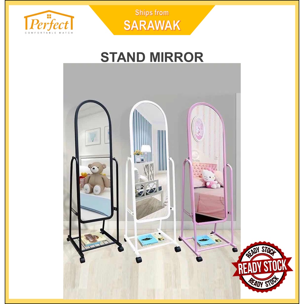 [EAST MSIA] Standing Long Mirror Stand Modern Fulllength mirror Cermin