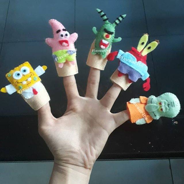 Spongebob and Friends Finger Puppets Spongebob Squarepants Kids