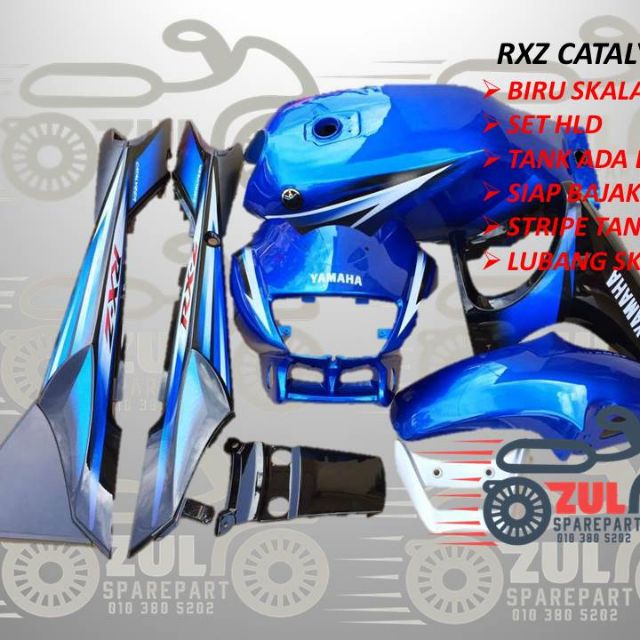 COVERSET RXZ CATALYZER BIRU SKALA | Shopee Malaysia