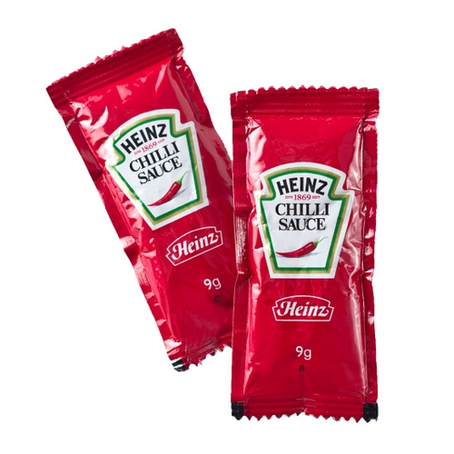 Heinz Chilli Sauce Small Pack 9g (Bag Of 100 Packs) Imported Genuine