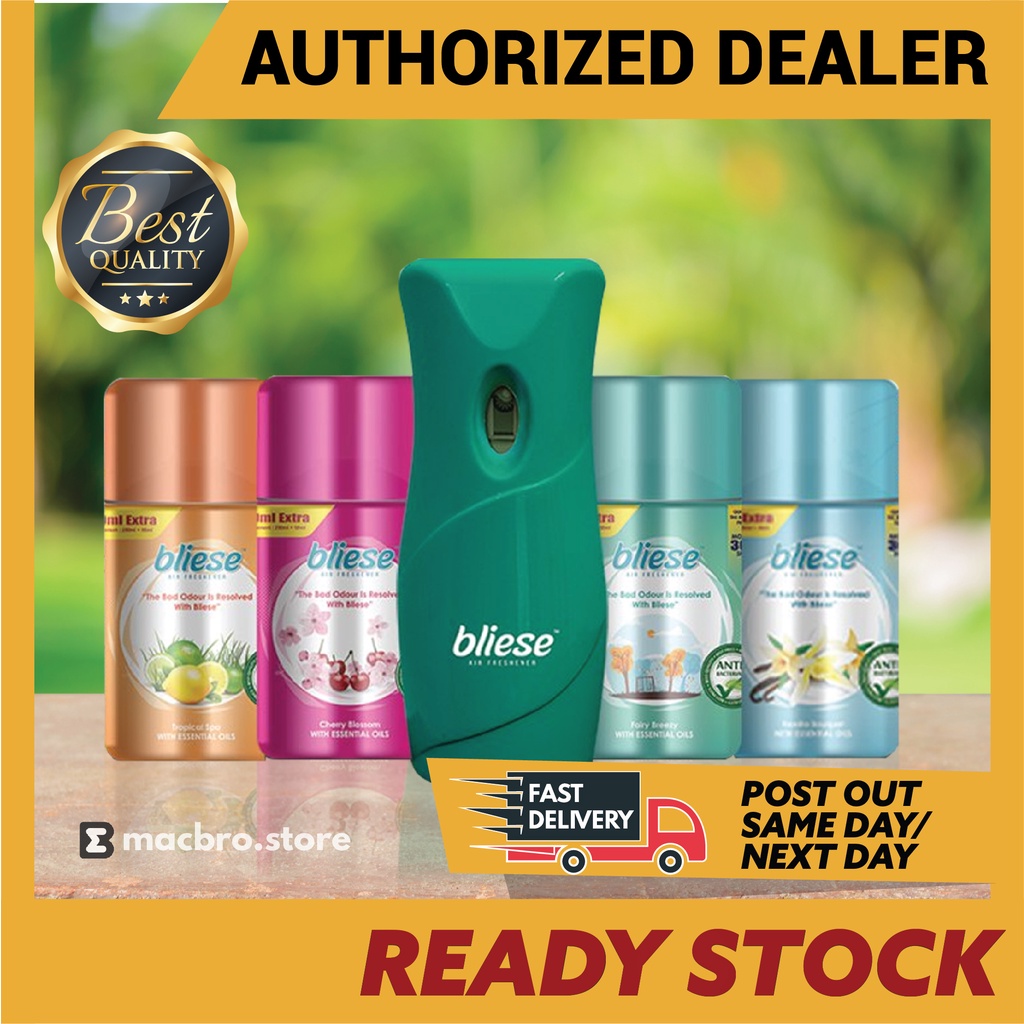 BLIESE Air Freshener Dispenser Air Freshener Refill Pewangi Bilik Pewangi Rumah Pewangi Tandas