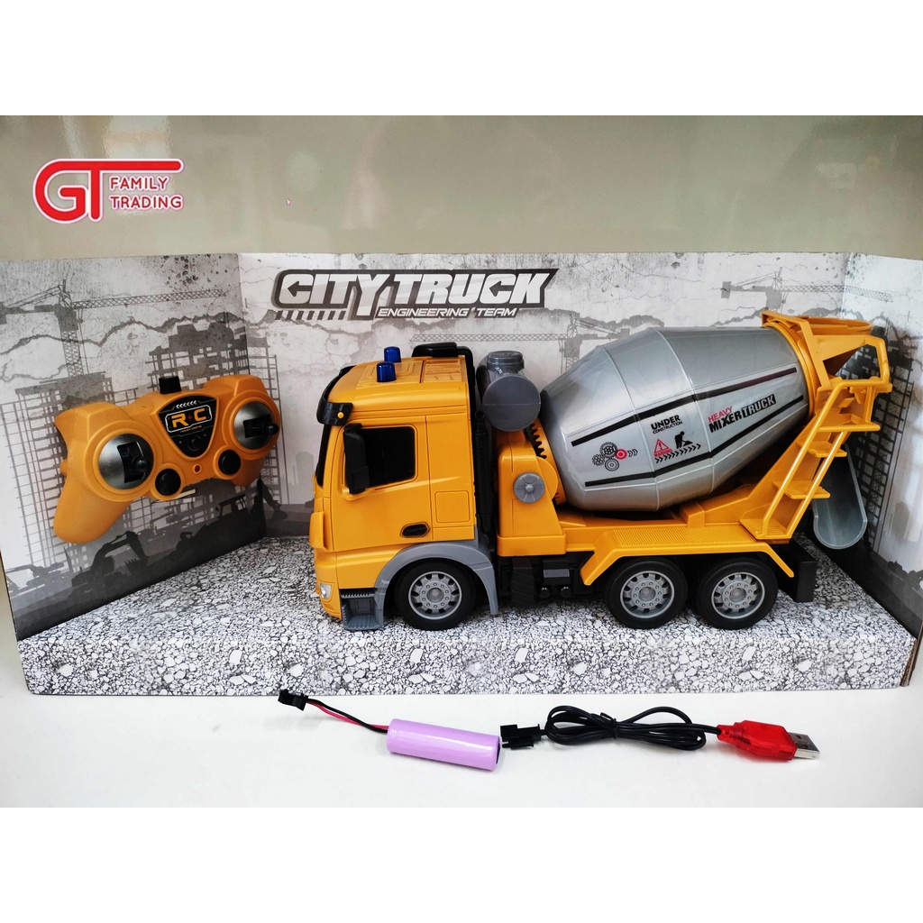 Remote Control Concrete Mixer Truck RC Cement Mixer Truck Engineering