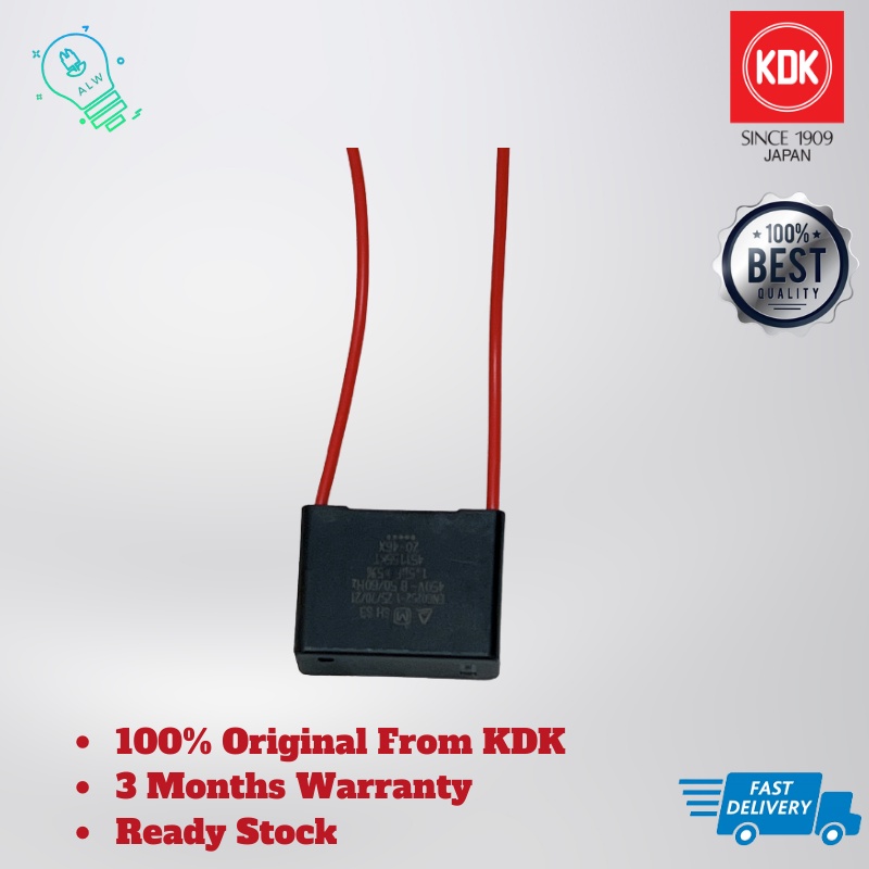 KDK Table Fan Original Capacitor/Condenser 1.5µF/450V | Shopee Malaysia