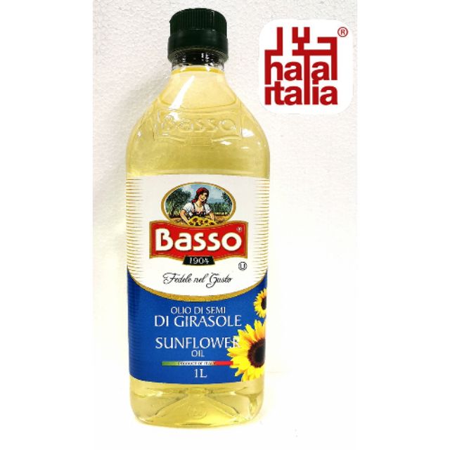 Basso Sunflower Oil 1 litre - From Italy *Max total 4 btls oil product ...