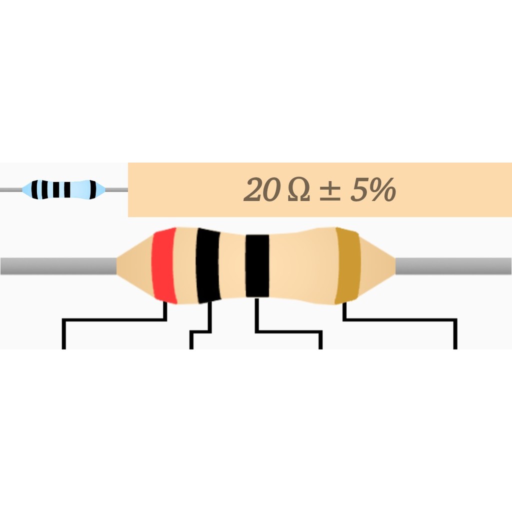 (READY STOCK) RESISTOR 20 Ohm 5% (10pcs) | Shopee Malaysia