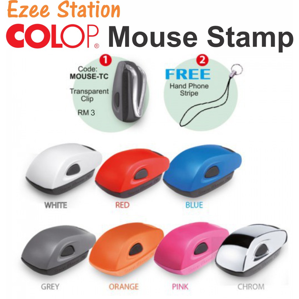 COLOP MOUSE STAMP 20 WITH PERSONAL RUBBER | Shopee Malaysia
