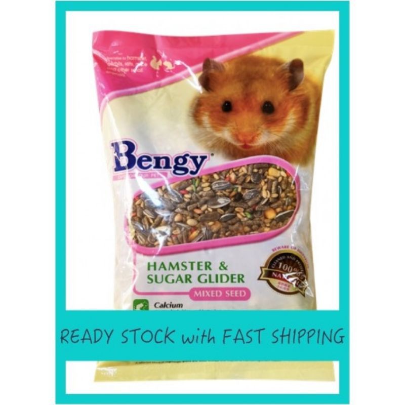 [𝗥𝗘𝗔𝗗𝗬 𝗦𝗧𝗢𝗖𝗞] Bengy Hamster Mixed Seed / Hamster Food 1kg Makanan