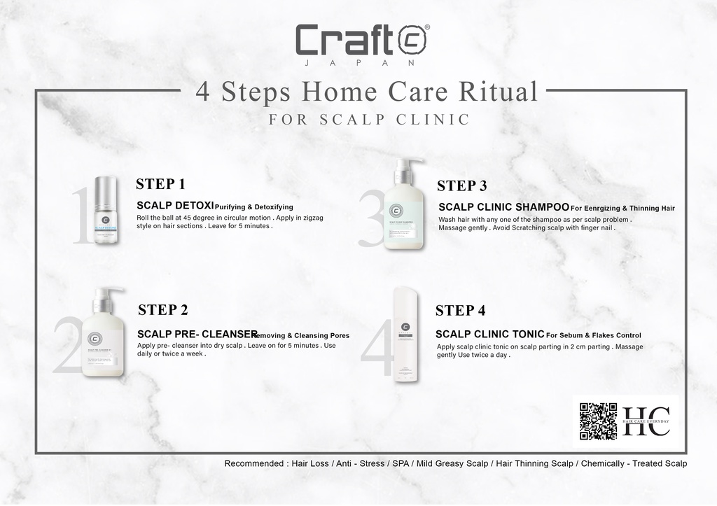 Craft Scalp Clinic Shampoo 1000ml ( For Energizing & Thinning Hair ...