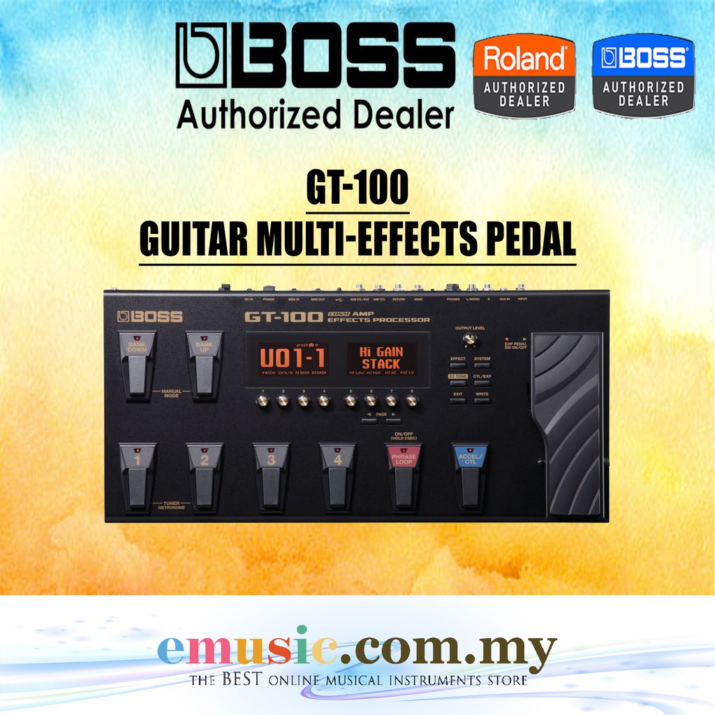 Boss GT100 Guitar Multieffects Pedal (GT100 / GT 100) Shopee Malaysia