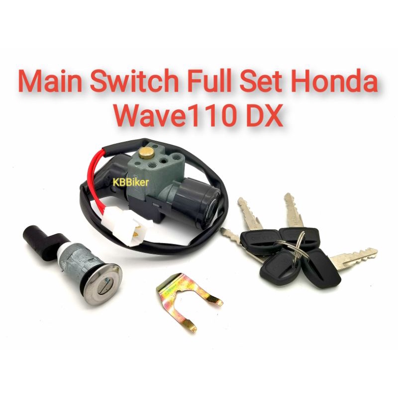 Main Switch Full Set Honda Wave110 DX Kunci Motor Satu Set | Shopee ...