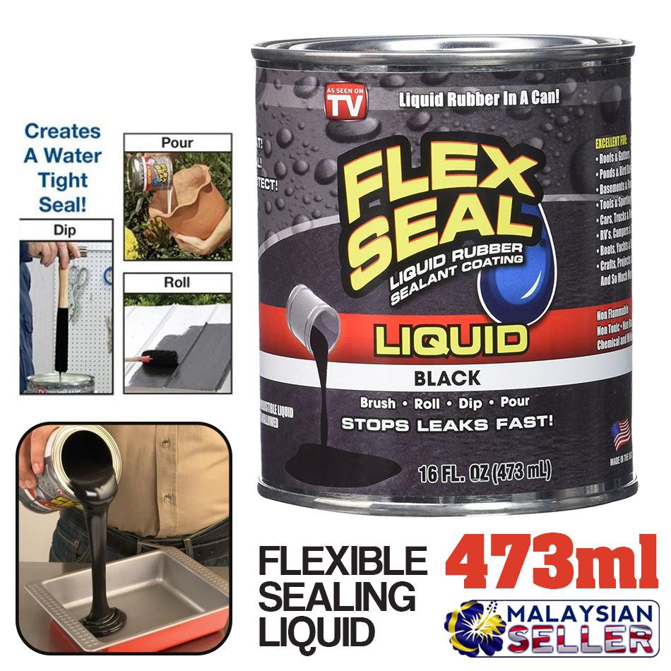sky Flexible Sealer Liquid Seal Solution [ 473ml ][ Black ] Shopee