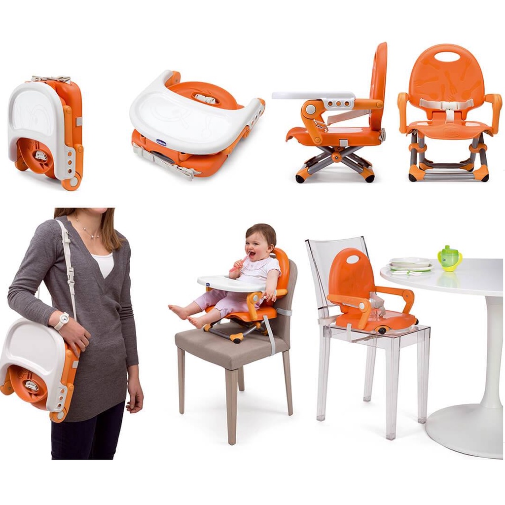 Chicco Pocket Snack Feeding Booster Seat Baby Dining Chair Booster