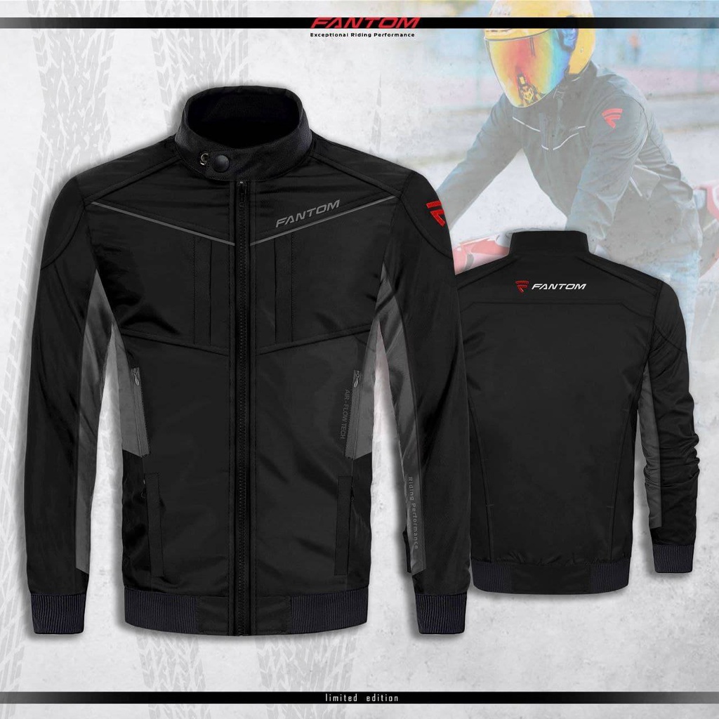 WATERPROOF JACKET RIDING JAKET FANTOM MAT MOTOR RIDE KONVOI KALIS AIR ...