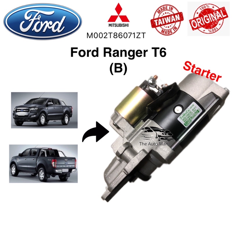 Mitsubishi Starter For Ford Ranger T6 [ B ] (Taiwan Quality) | Shopee ...