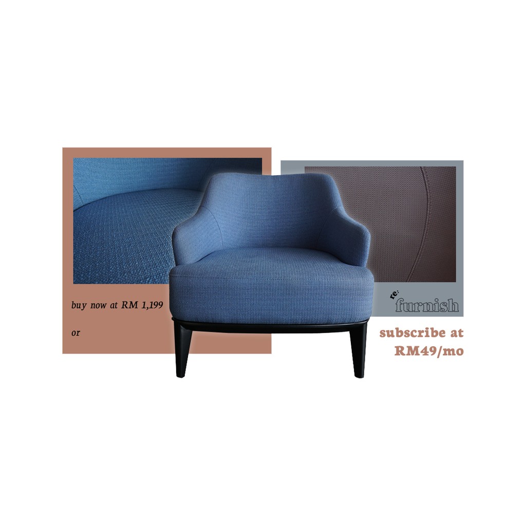 OTTO Nordic Wing Chair Wide Arm / OTTO Kerusi Scandinavian Wide Arm Shopee Malaysia