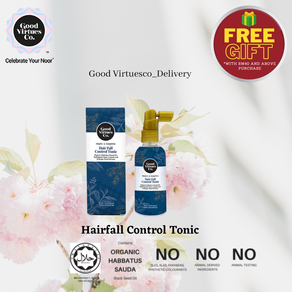 HAIR FALL CONTROL TONIC GOOD VIRTUES CO 75ML Shopee Malaysia