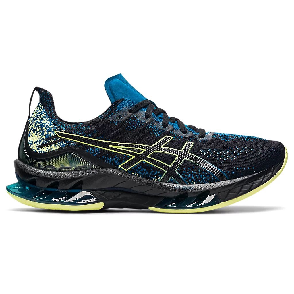 Asics Gel Kinsei Blast Men s Black Glow Yellow Shopee Malaysia