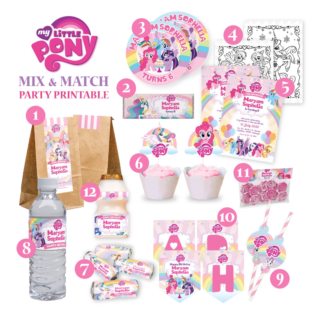 My Little Pony Birthday Party ~ Printables