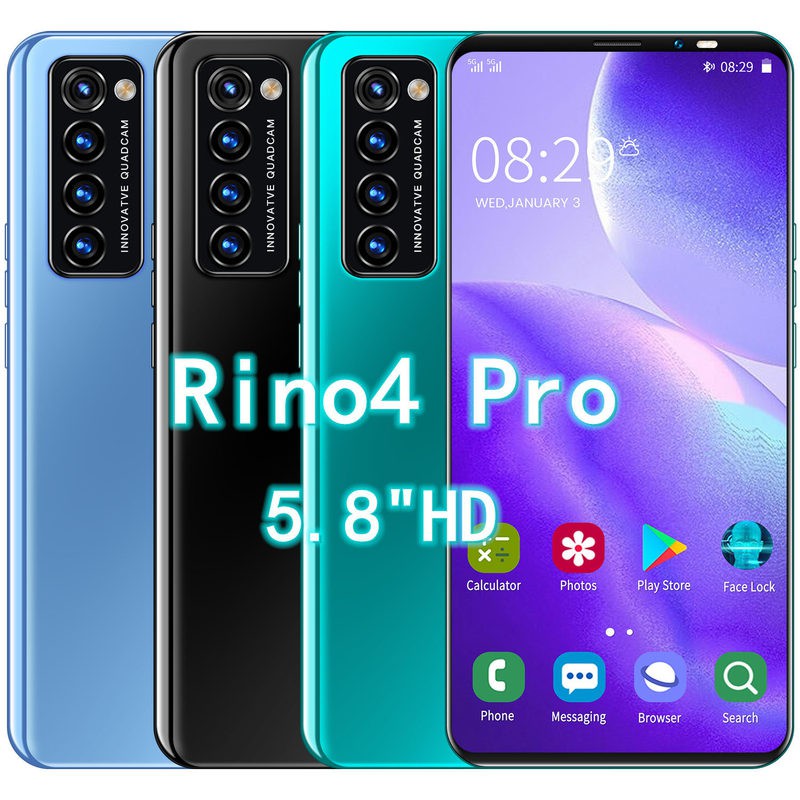 🔥Direct Factory Price🔥 Rino 4 Pro Smartphone trade hot 8GB/512GB HD ...