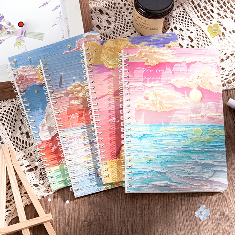 60 Sheets A5 Cartoon Horizontal Line Paper Coil Notebook | Shopee Malaysia