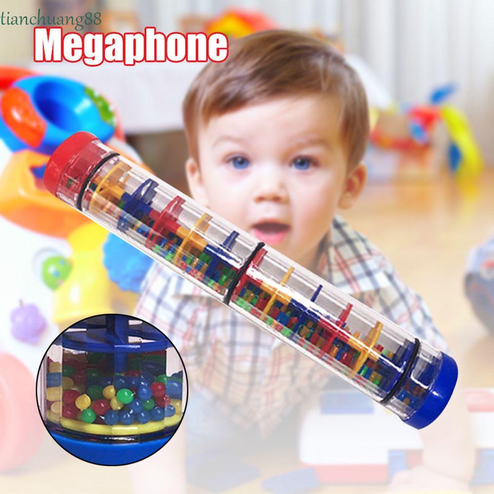 TIANCHUANG Plastic Rain Stick Musical Toy Instrument Rainstick Rainbow