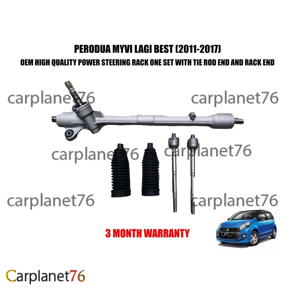 PERODUA MYVI LAGI BEST (2011-2017) POWER STEERING RACK ONE SET WITH TIE ...
