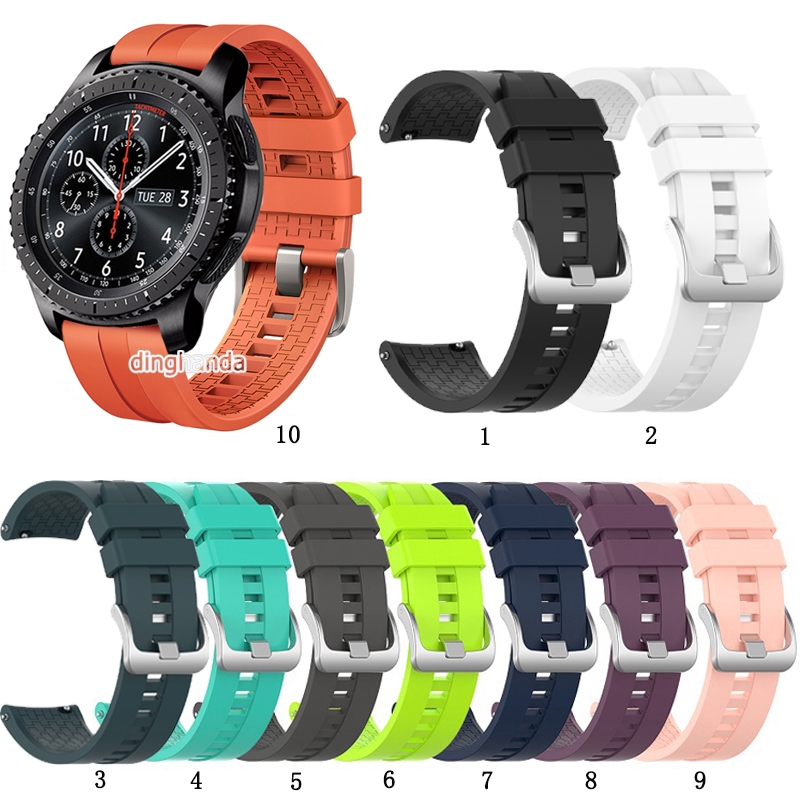 Silicone Watch Band Strap for Samsung Gear S3 Frontier Classic Galaxy Watch 3 45mm 46mm Shopee Malaysia