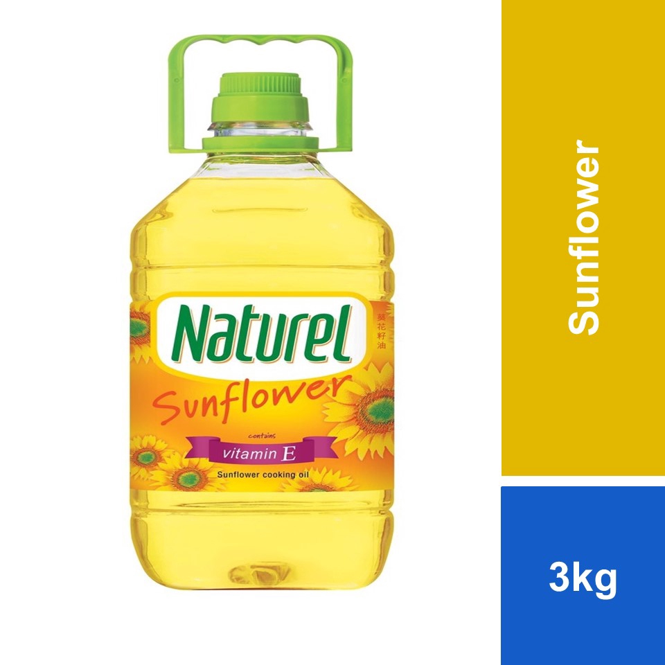 Naturel Pure Sunflower Cooking Oil 3kg Shopee Malaysia