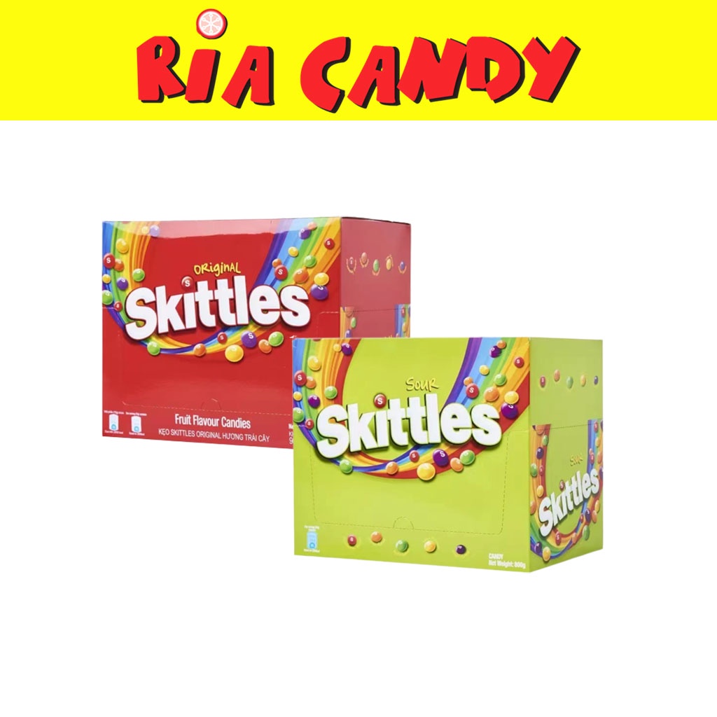 20'S X 45G SKITTLES FRUIT FLAVOUR CANDIES ORIGINAL / SOUR FLAVOR GULA