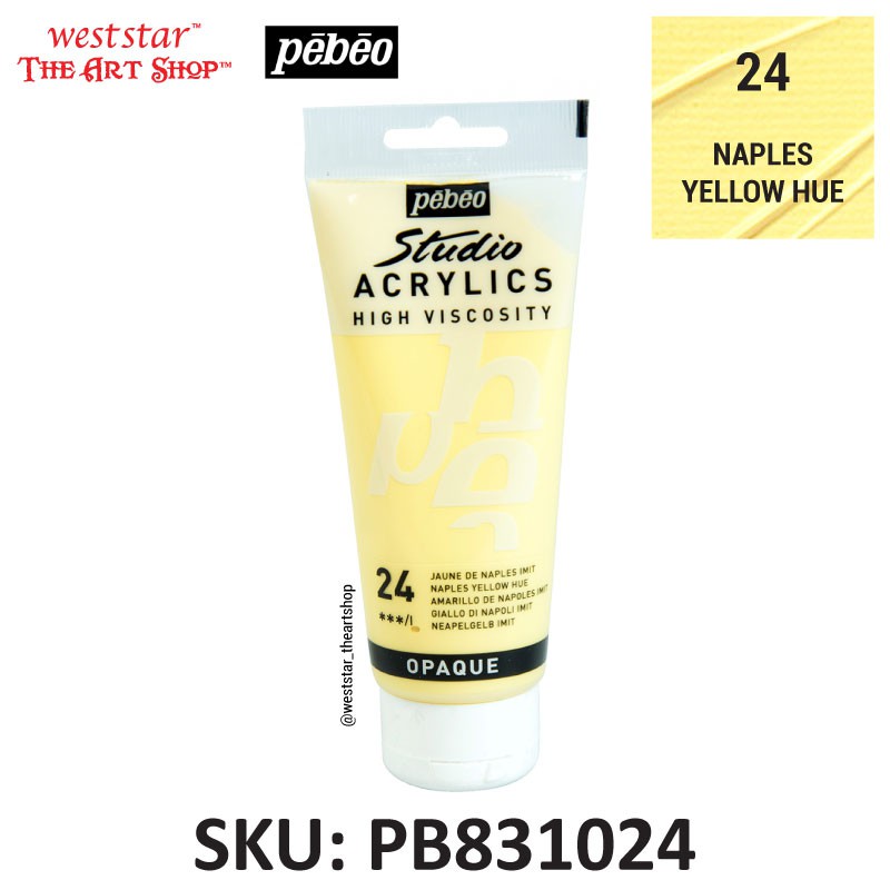 [WESTSTAR] PEBEO Studio Acrylic Paint 100ml Fine Acrylic Colour Non