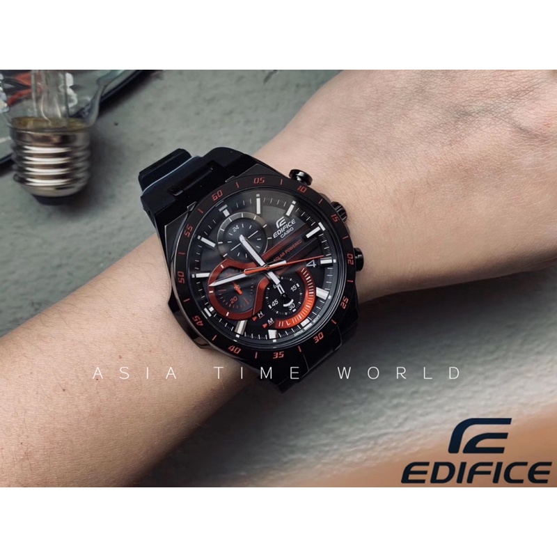 EDIFICE EQS 920PB 1 eqs920 SOLAR POWERED MEN WATCH OFFICIAL MARCO WARRANTY