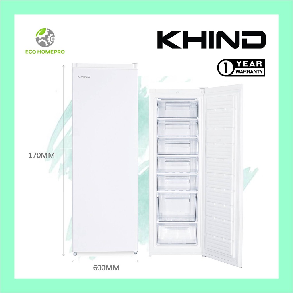 Khind 225L Upright Freezer UF225 (White) Shopee Malaysia