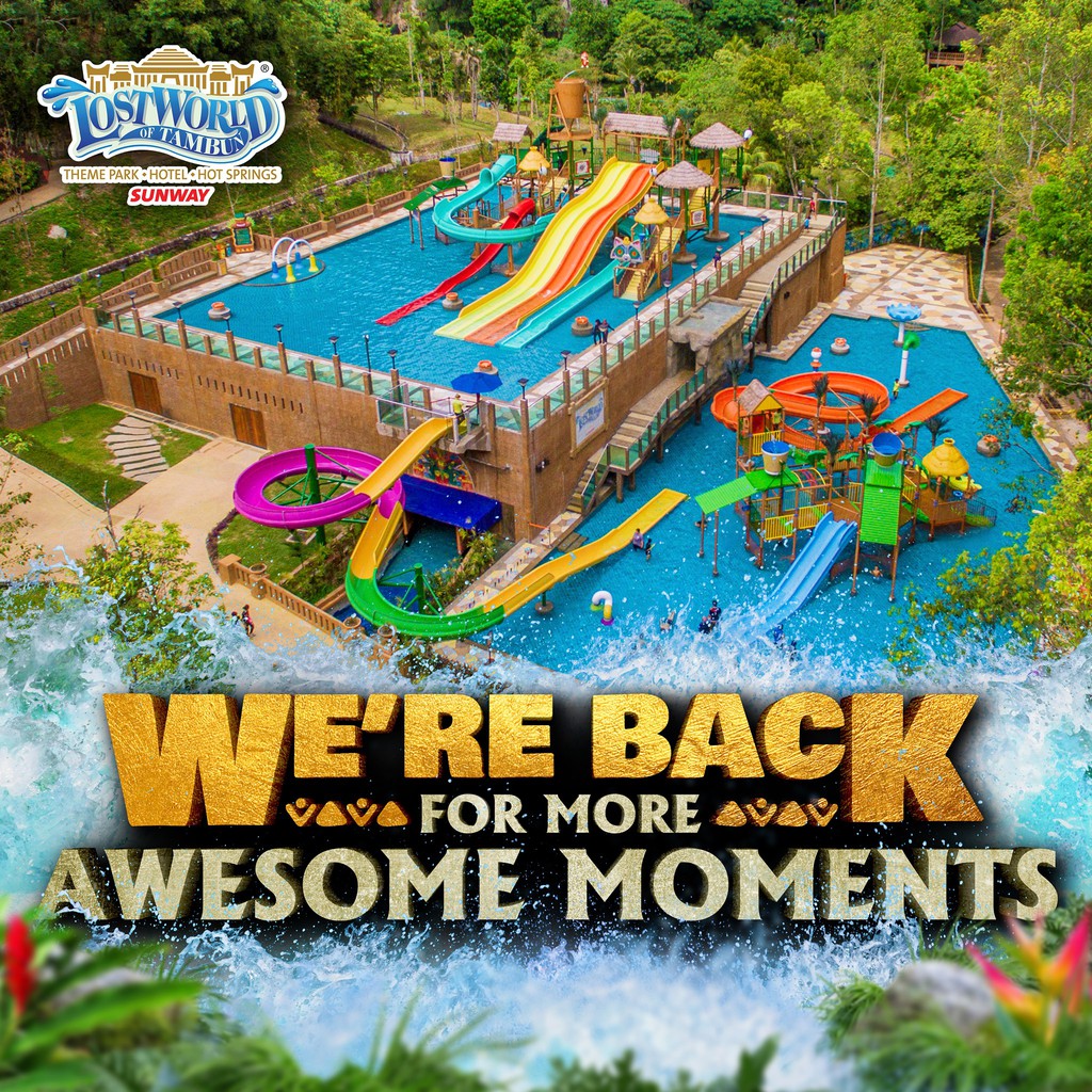 Lost World of Tambun Tiket Themepark Termasuk Hotspring Night Park 1