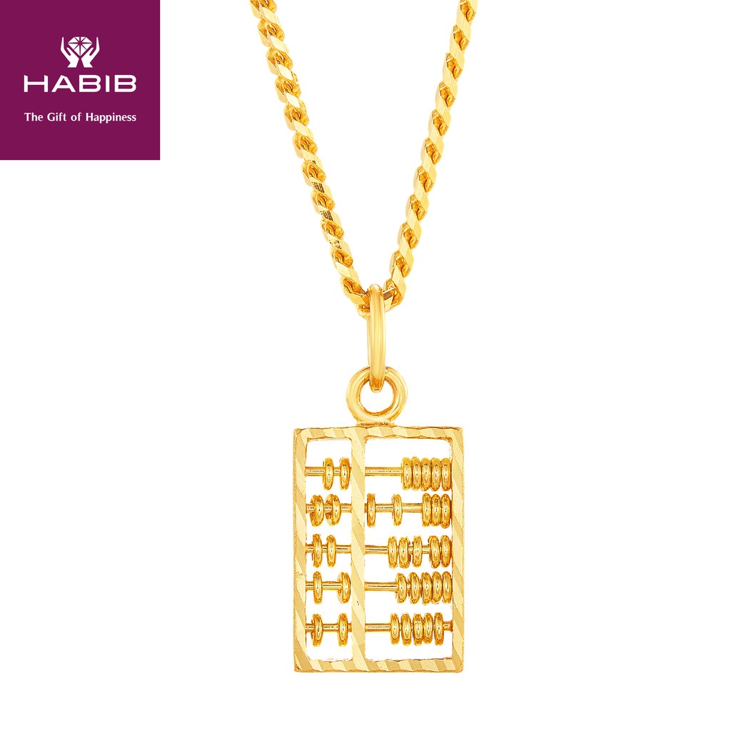 Gold deals abacus pendant