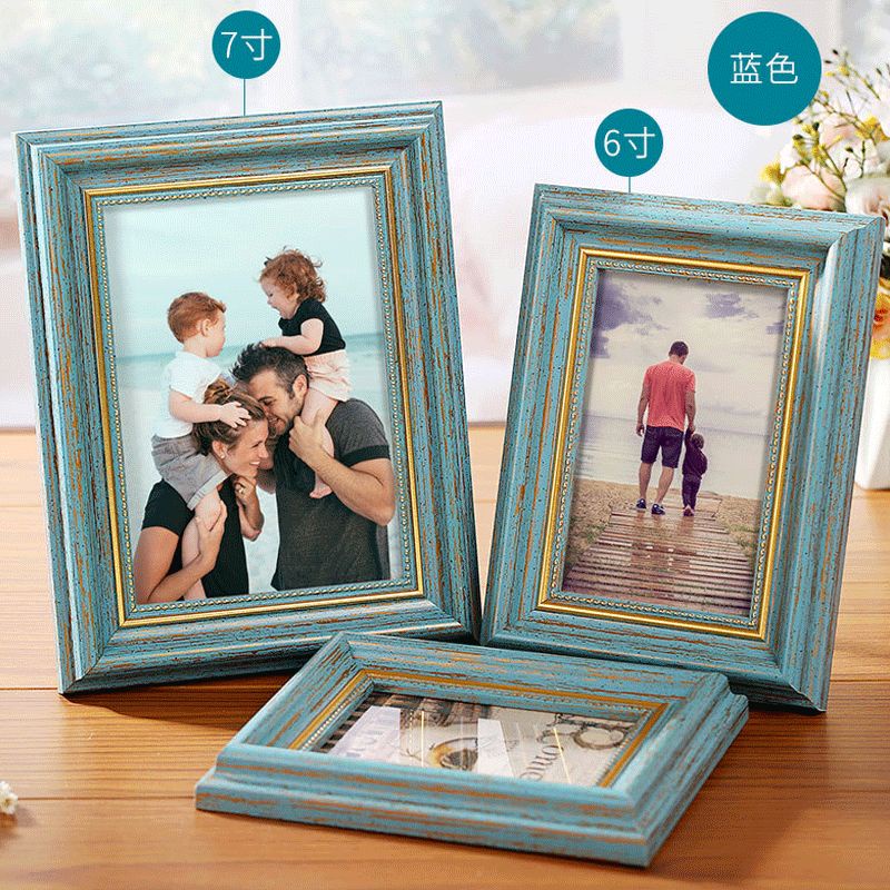 LAGRAPHIA European Rustic Photo Frame 4R 5R 6R 8R A4 PS Frame | Shopee ...