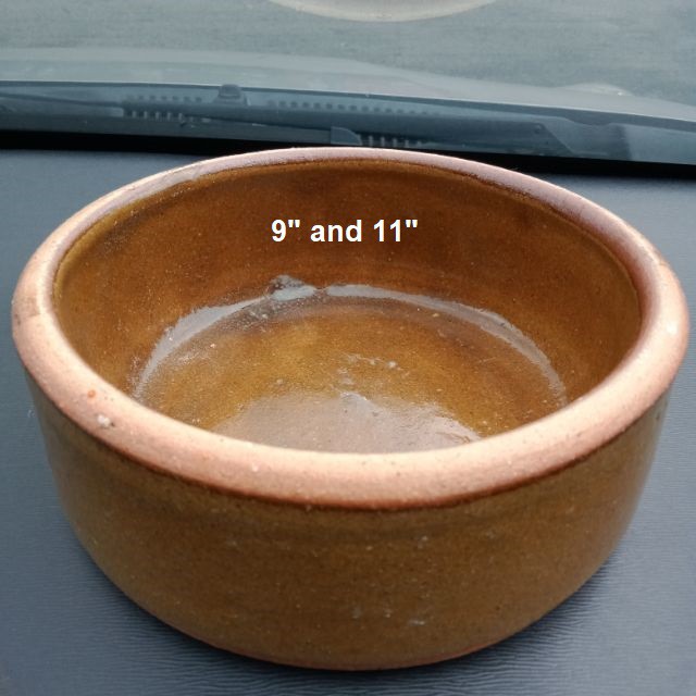 9 inch clearance ceramic dog bowls