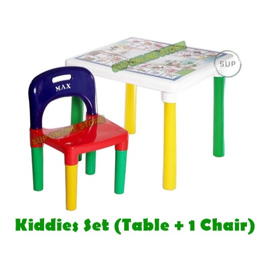 Kids Study Table and Chair / ABC Table & Chair / Meja Kerusi Budak