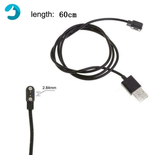 Universal 2 Pin Smart Watch 2.84mm USB Magnetic Charger Data Cable