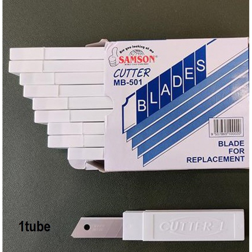 Samson Cutter Blade (BIG) / Refill Blade / 刀片芯 [MADE IN KOREA] - 1 Tube ...