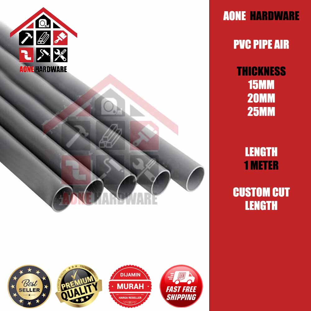 15MM 20MM 25MM | PVC PIPE | CLASS D | CLASS 7 | ORIGINAL BINA BBB PVC ...