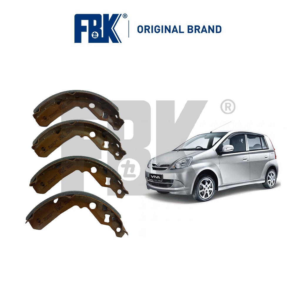 FBK Brake Shoe Rear - Perodua Viva | Shopee Malaysia