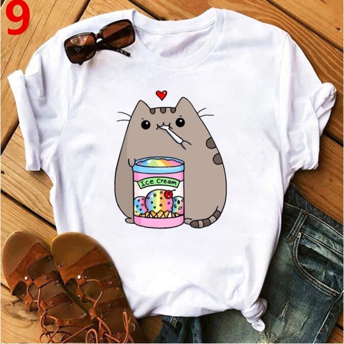 Teesher - Pink Milk Tea Print Tee - Casual Chic