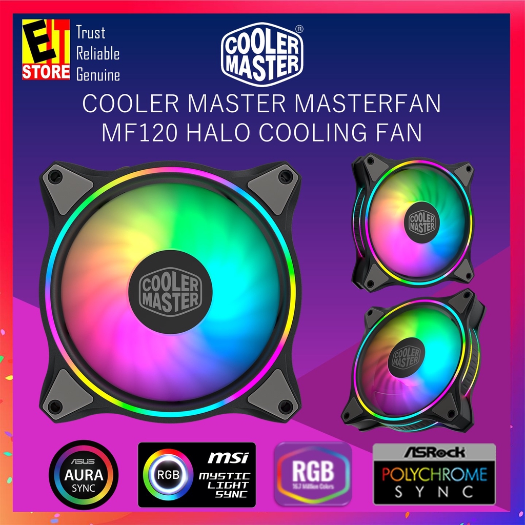 COOLER MASTER MASTERFAN MF120 HALO COOLING FAN ( MFL-B2DN-18NPA-R1 ...