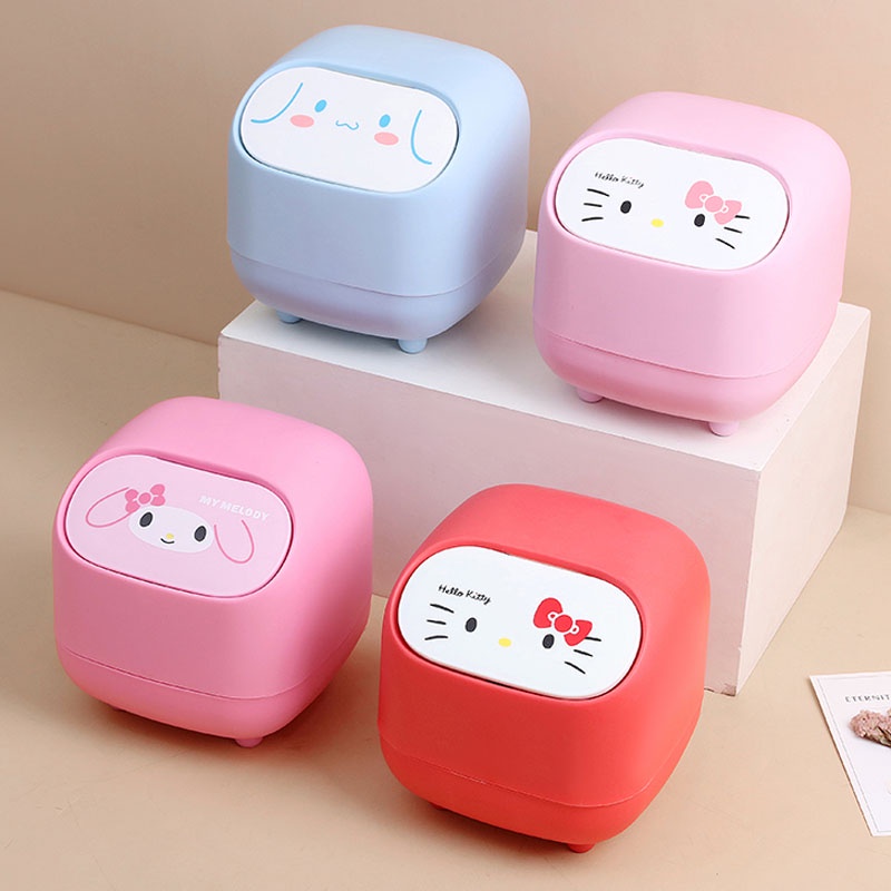 Cute Cartoon Desktop Trash Can Living Room Trash Can Office Trash Can