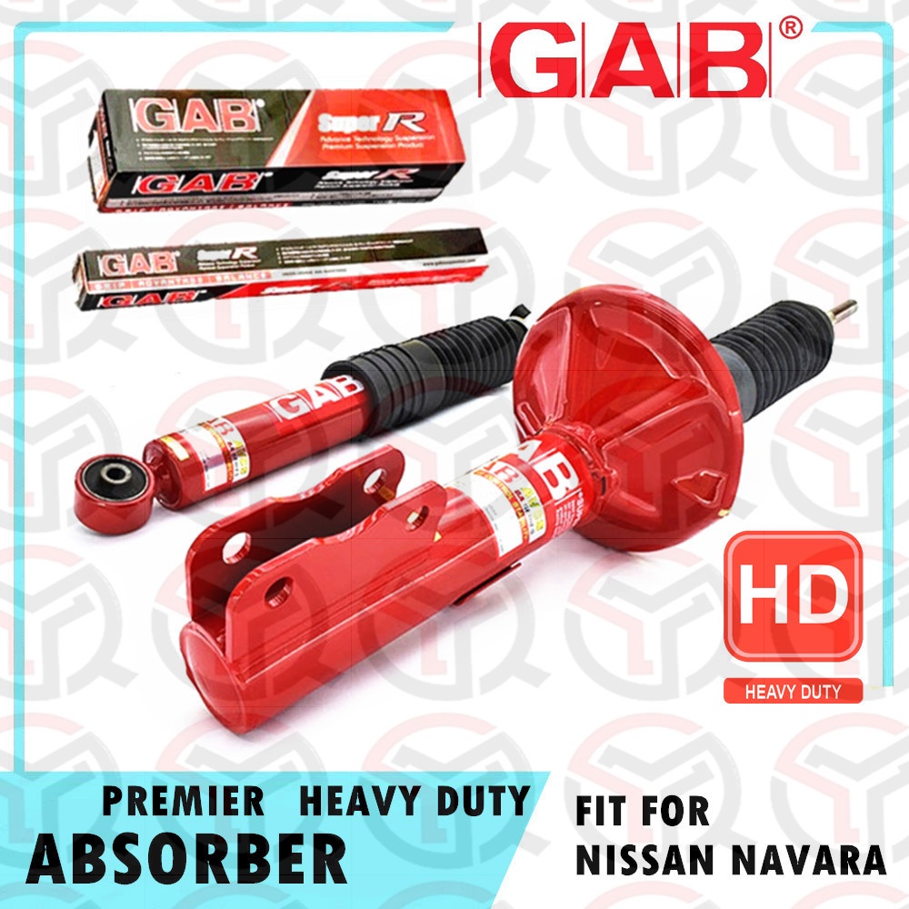 (RED) NISSAN NAVARA GAB SUPER R PREMIER (HEAVY DUTY) SPORT ABSORBER (2 ...