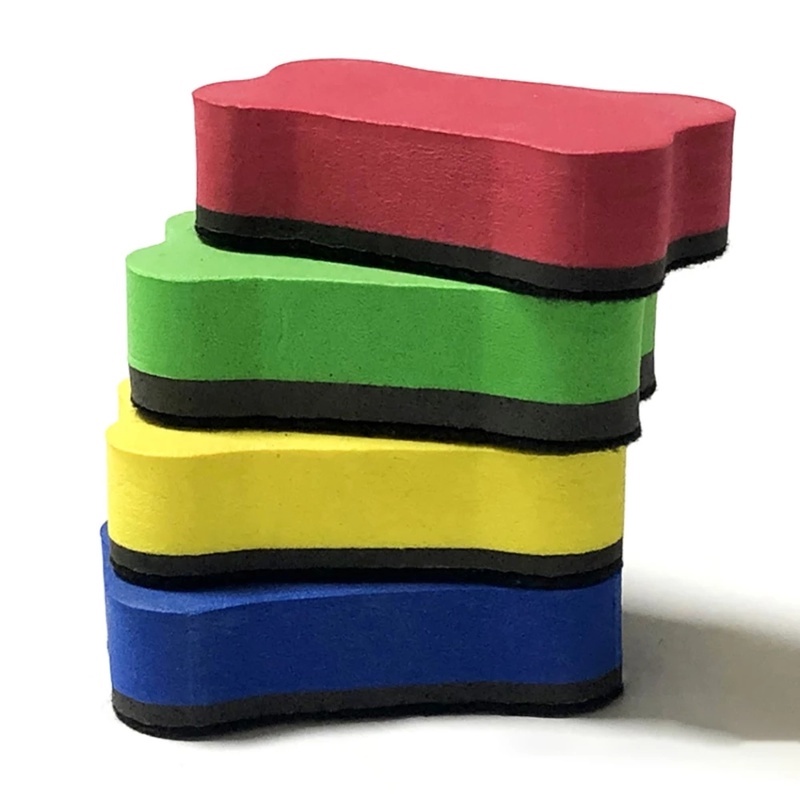 Bone Shape EVA Magnetic Chalkboard Whiteboard Eraser / Board Dry Wipe ...