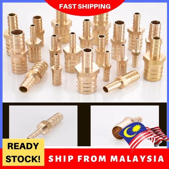 1Pcs Reducing Brass (M.STOCK) Barbed Connector Garden Irrigation Faucet