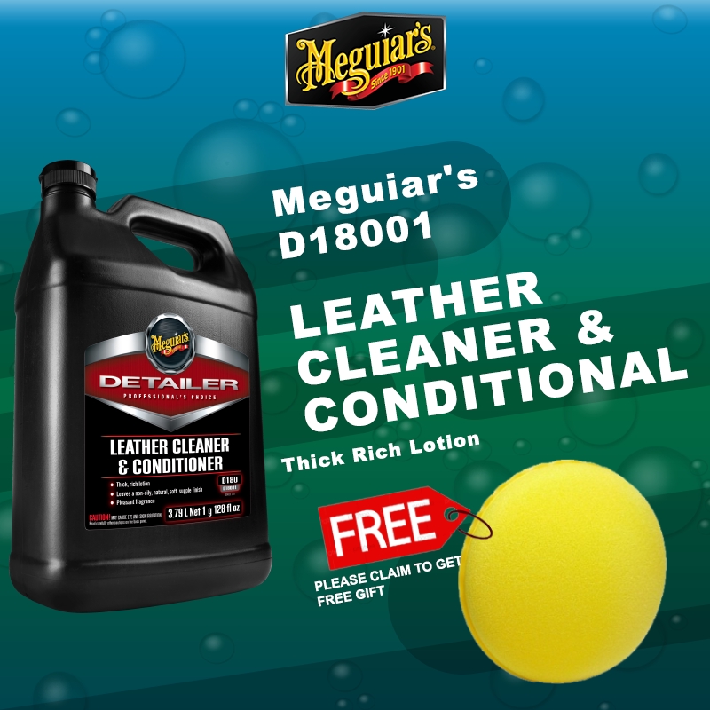 Meguiar's D18001 Leather Cleaner & Conditioner Shopee Malaysia