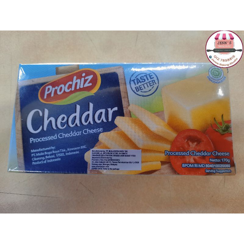 Halal Prochiz Cheddar Processed Cheddar Cheese 170g Shopee Malaysia